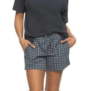 Cotton Patterned Pajama Shorts S Comfy Lightweight Soft Pockets Medallion Print